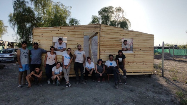 imagen La organización Techo ya concretó las primeras ocho viviendas sociales en Mendoza 