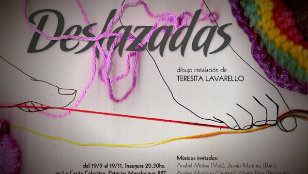 imagen "Deslazadas", con Teresita Lavarello en La Casita Colectiva