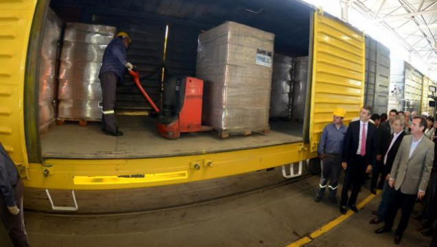imagen Partió la primera carga de vino en tren hacia Buenos Aires