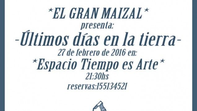 imagen Facundo Cué presenta "Últimos días en la tierra"