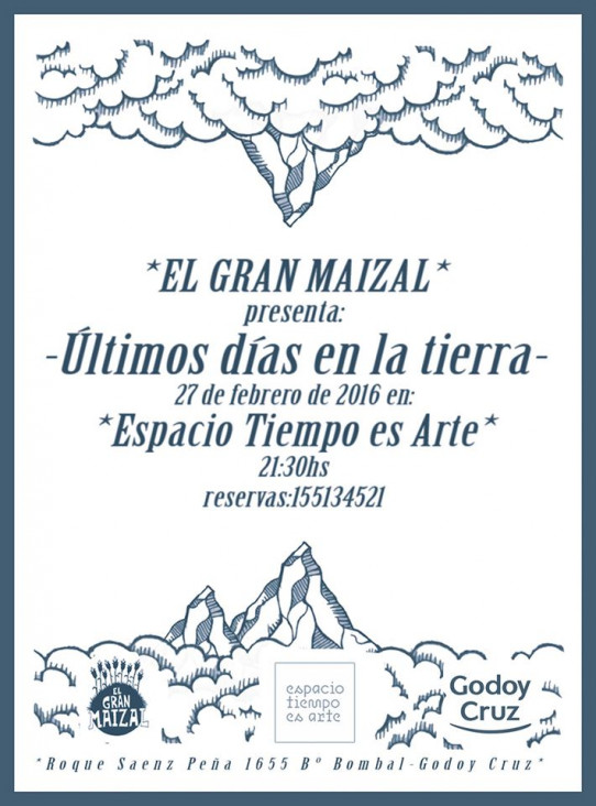 imagen Facundo Cué presenta "Últimos días en la tierra"