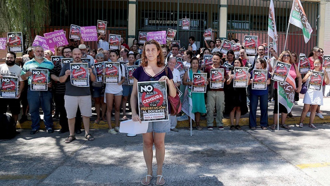 imagen La Corte local falló a favor de la docente echada por criticar el operativo Aprender