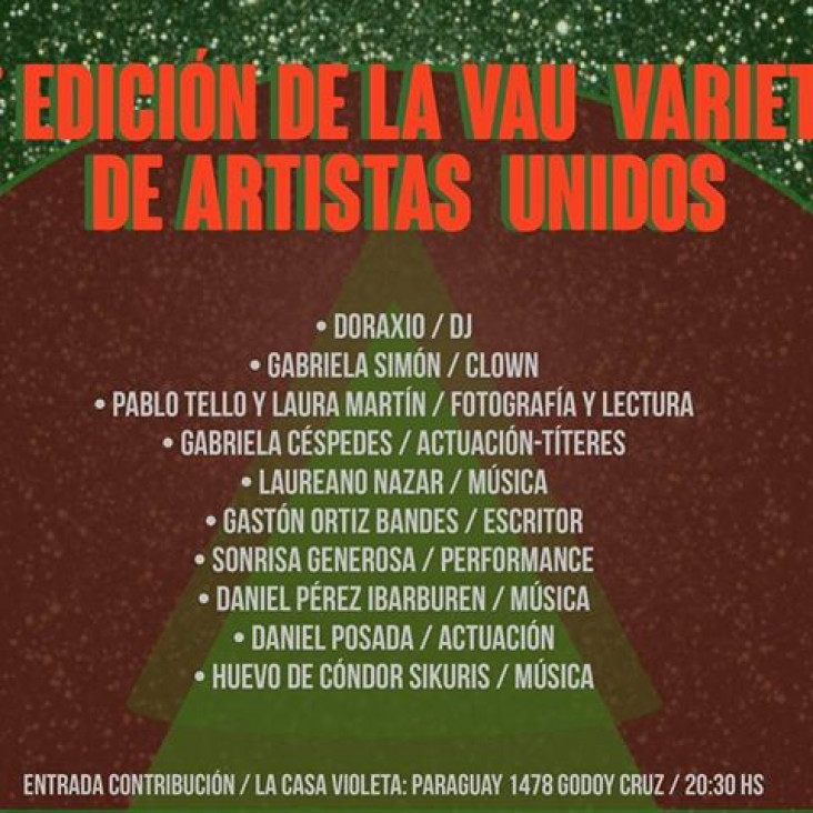 imagen Segunda Varieté Vendimial, este domingo en La Casa Violeta