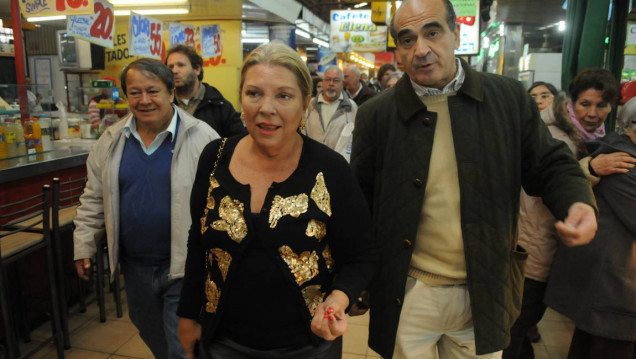imagen "Vengo a Mendoza a pedir que voten a Gustavo Gutiérrez como diputado nacional", subrayó Carrió