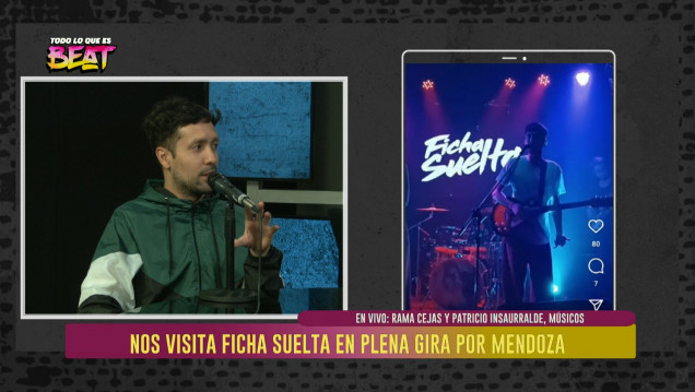 imagen En plena gira por Mendoza, Ficha Suelta visitó nuestros estudios