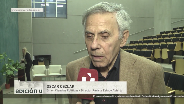 imagen Edición U: Oscar Oszlak presentó su libro Estado Abierto