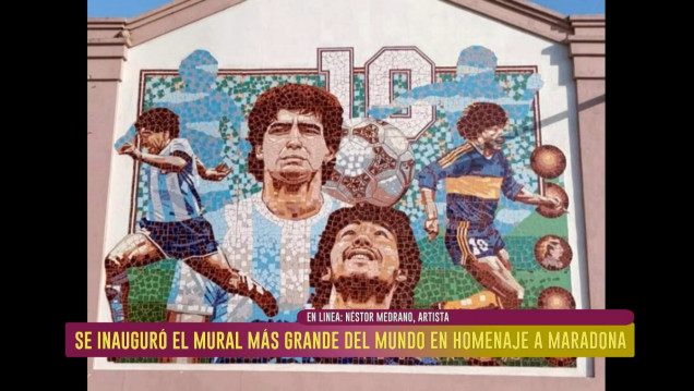 imagen El mural de Maradona más grande del mundo está en Entre Ríos