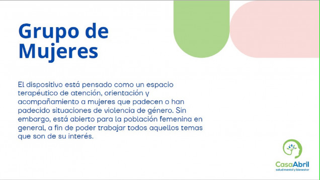 imagen Psicólogas de Casa Abril trabajan con un grupo de mujeres víctimas de violencia