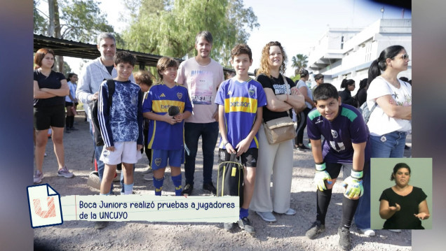 imagen Boca Juniors realizó pruebas a jugadores en la UNCUYO