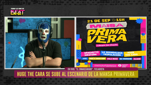 imagen Huge the Cara se sube al escenario de la Mansa Primavera