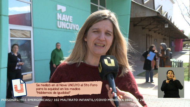 imagen Foro para la Equidad en los Medios, organizado por la UNCUYO y el Ministerio de Trabajo