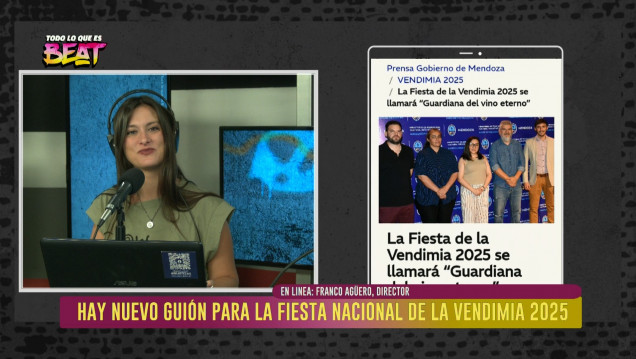 imagen Ya está el guión para la Fiesta Nacional de la Vendimia 2025