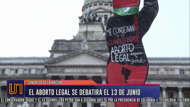 imagen Aborto legal: el proyecto se debatirá el 13 de junio