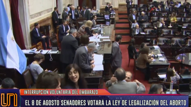 imagen Aborto legal: el "no" sumó otro voto y se amplía la ventaja en contra