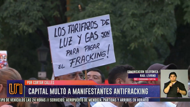imagen Capital multó a manifestantes antifracking