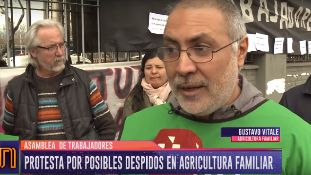 imagen Movilización en Senasa por despidos en Agricultura Familiar