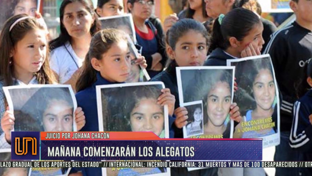 imagen Caso Chacón: se viene la etapa final del juicio con los alegatos
