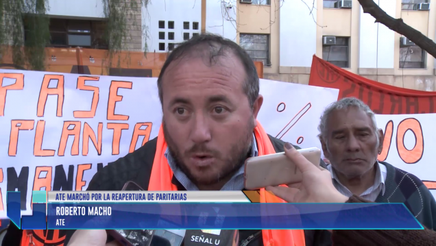 imagen ATE marchó por la reapertura de paritarias