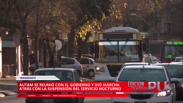 imagen AUTAM dio marcha atrás y no suspenderá el servicio nocturno de colectivos