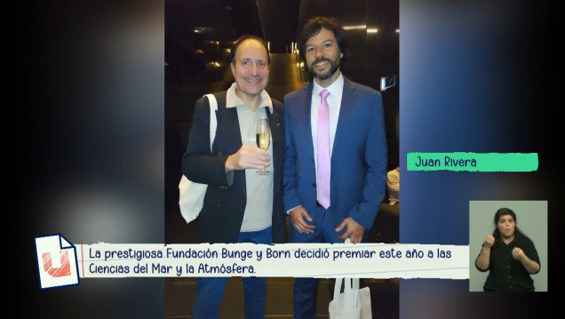 imagen Juan Rivera, científico premiado por la Fundación Bunge y Born