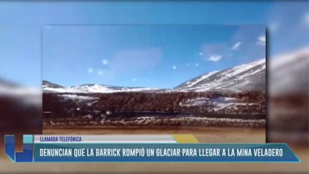 imagen Denuncian que la Barrick rompió un glaciar 