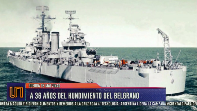 imagen A 36 años del hundimiento del Belgrano