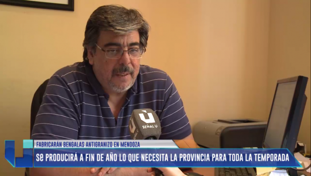 imagen Se fabricarán bengalas antigranizo en Mendoza