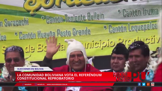 imagen Bolivia vota el referéndum constitucional reprobatorio