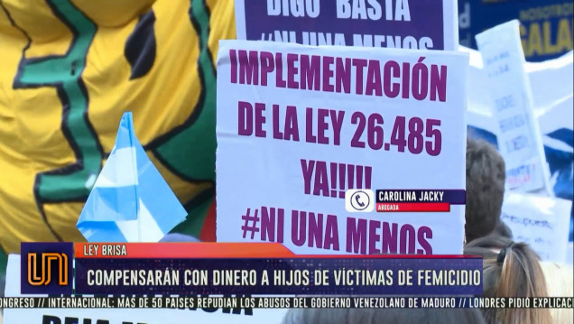 imagen Ley Brisa: el 66% de los femicidios deja a un menor sin madre 