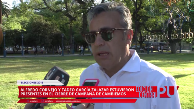 imagen Cambiemos cerró su campaña en el escudo de la plaza Independencia