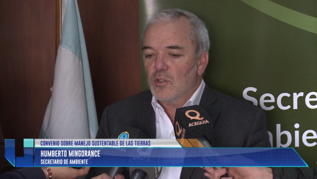 imagen Firmaron un convenio sobre manejo sustentable de las tierras