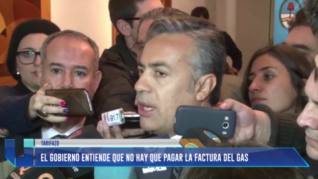 imagen El gobierno entiende que no hay que pagar la factura de gas