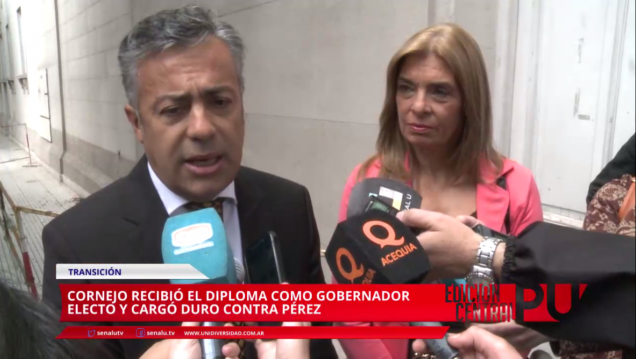 imagen Cornejo habló sobre la falta de acuerdo con el Banco Nación