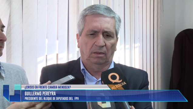 imagen Pereyra negó que haya una crisis en Cambia Mendoza