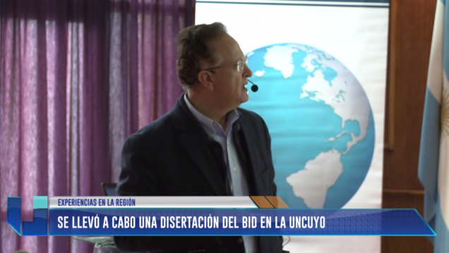 imagen Se llevó a cabo una disertación del BID en la UNCuyo