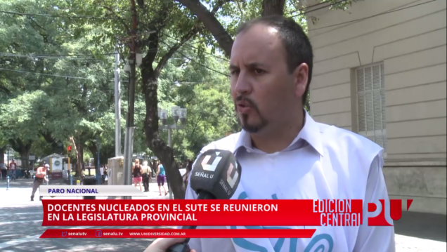 imagen Docentes nucleados en SUTE se reunieron en la legislatura