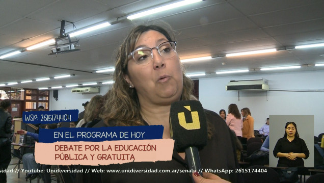 imagen Debate en la UNCUYO por la educación pública y gratuita