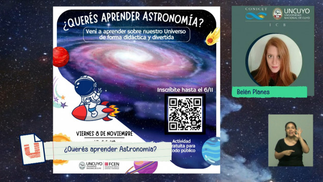 imagen Clase de astronomía y astrofísica para apoyar las universidades públicas y a la ciencia