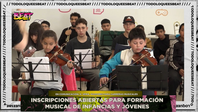 imagen Inscripciones abiertas para la formación musical de niñas, niños y jóvenes en la UNCUYO