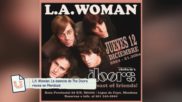 imagen La esencia de The Doors revive en Mendoza