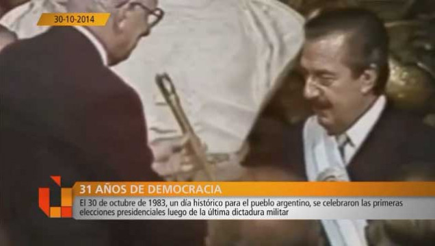 imagen Conmemorando el retorno de la Democracia