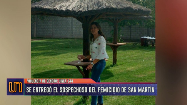 imagen Se entregó el principal sospechoso del femicidio de San Martín