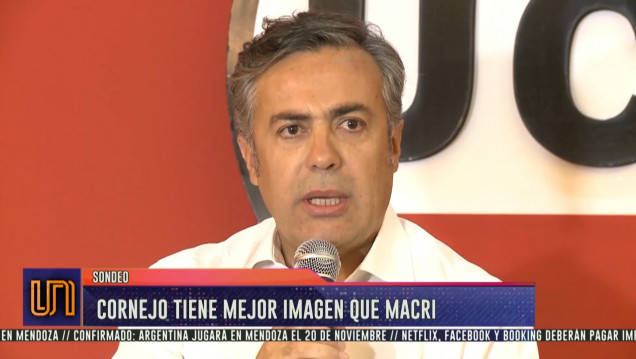 imagen Cornejo duplica la imagen positiva de Macri