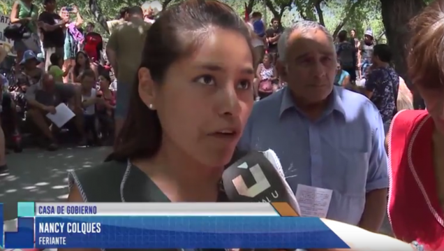 imagen Feriantes de Guaymallén marcharon a Casa de Gobierno
