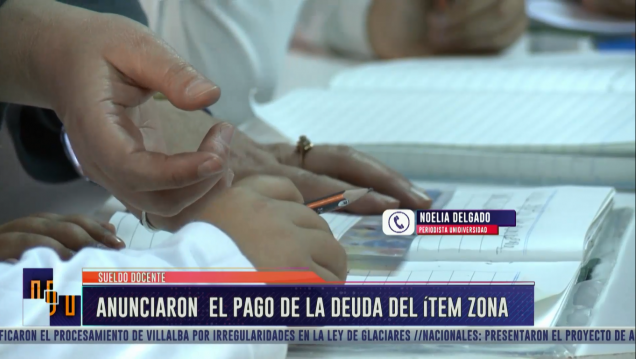 imagen El Gobierno pagará a docentes el ítem zona adeudado