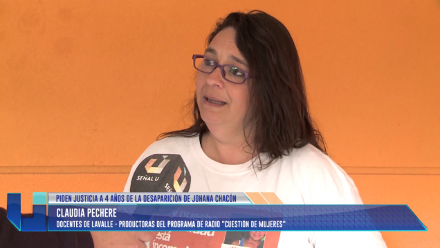 imagen Piden justicia a 4 años de la desaparición de Johana Chacón