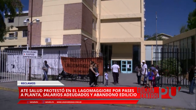 imagen Salarios, pases a planta y el estado del edificio: protesta de ATE en el Lagomaggiore