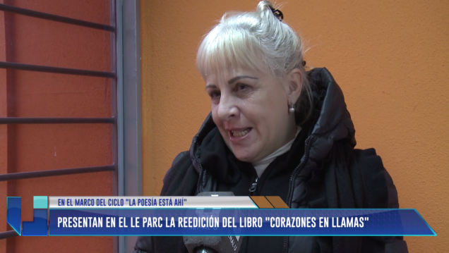 imagen Presentan en el Le Parc la reedición del libro "Corazones en llamas"