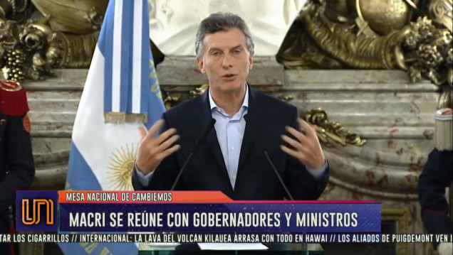 imagen Macri se reúne con gobernadores y ministros