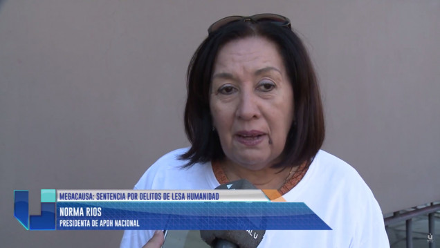 imagen Norma Ríos: "Esperamos que haya una condena acorde"